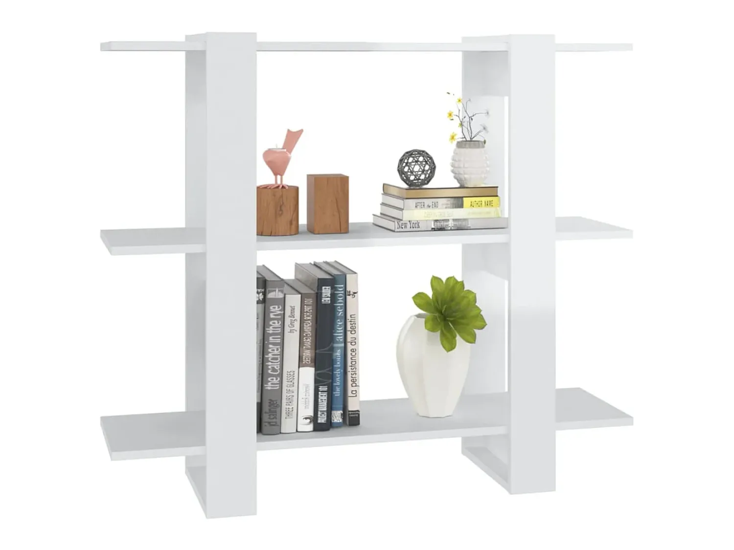 Biblioteca* Estante/divisória 100x30x87 cm brilhante PT512401 Branco