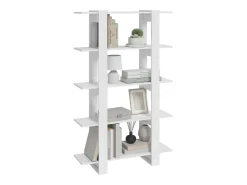 Prateleira*vidaxl Estante/divisória 100x30x160 cm brilhante Branco