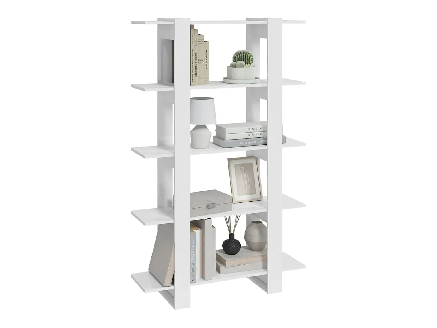 Prateleira*vidaxl Estante/divisória 100x30x160 cm brilhante Branco