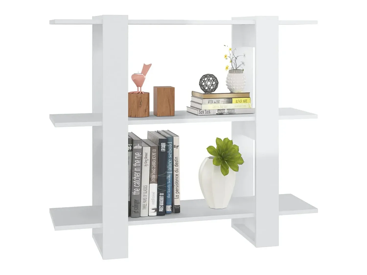 Prateleira*vidaxl Estante/divisória 100x30x87 cm brilhante Branco