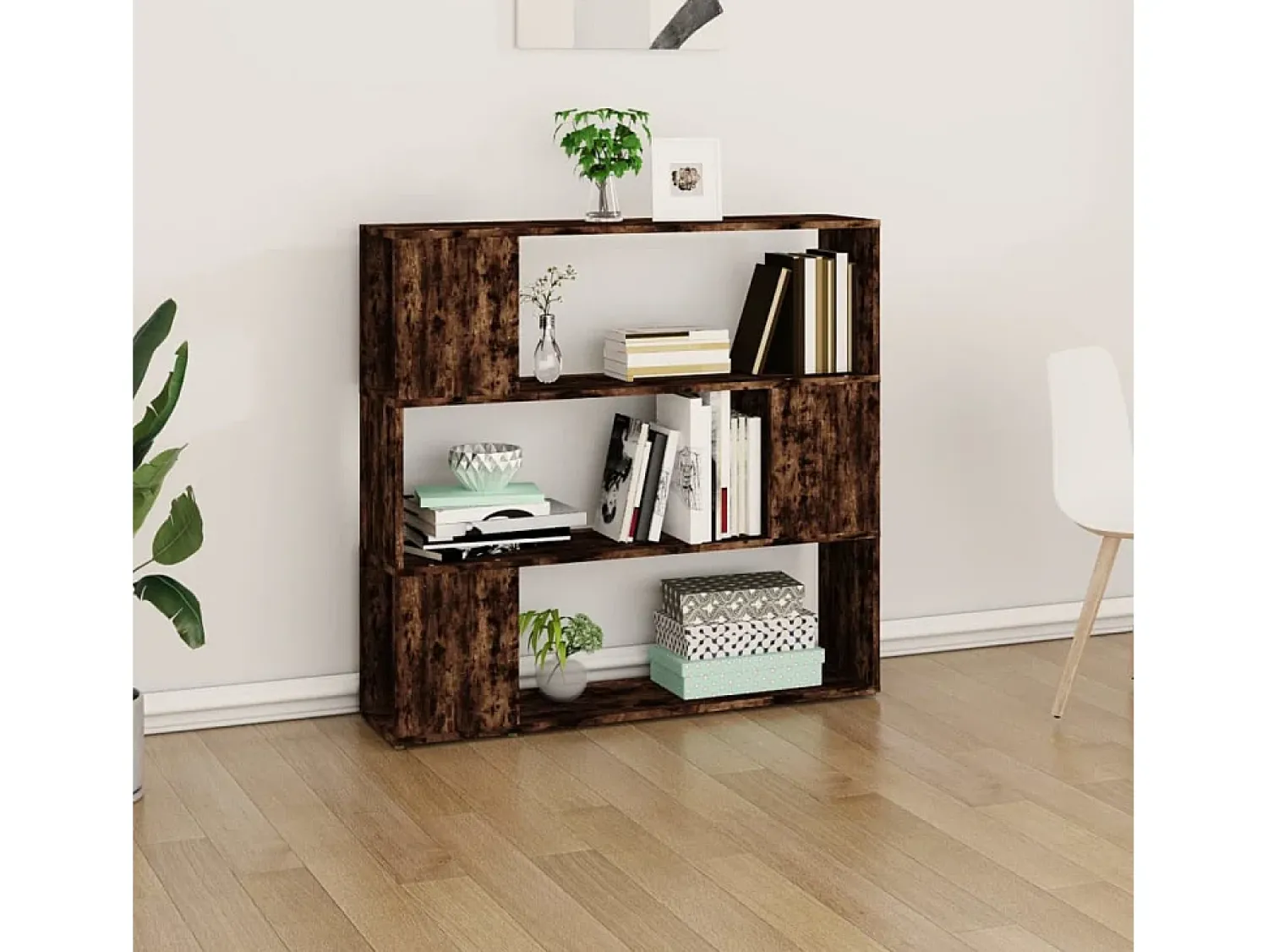 Best Estante/divisória 100x24x94 cm carvalho fumado PT648845 Castanho