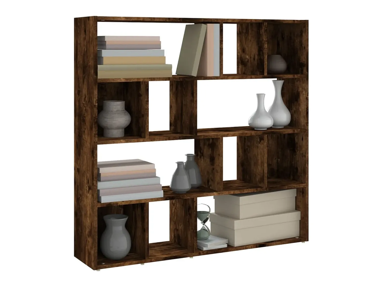 Biblioteca| Estante/divisória 105x24x102 cm carvalho fumado PT937471 Castanho