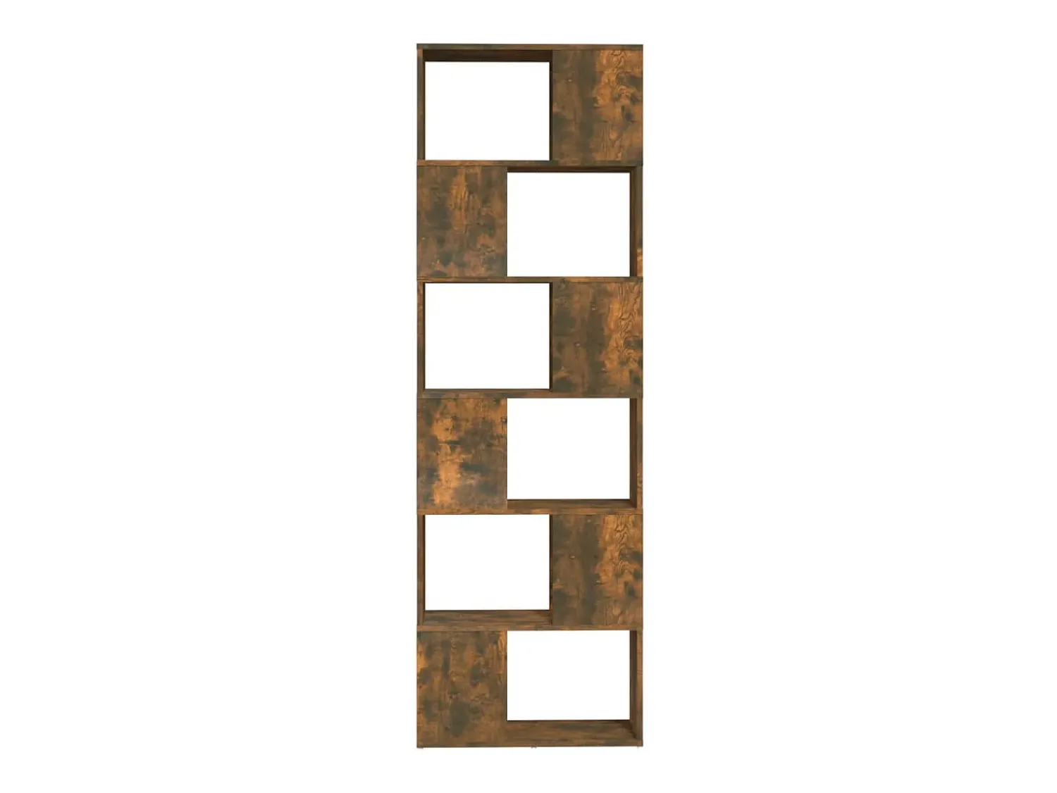 vidaxl Estante/divisória 60x24x186 cm carvalho fumado^ Prateleira
