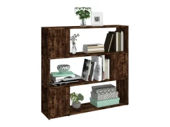 vidaxl Estante/divisória 100x24x94 cm carvalho fumado^ Prateleira