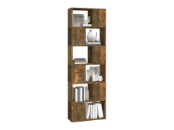 Biblioteca| Estante/divisória 60x24x186 cm carvalho fumado PT848037 Castanho