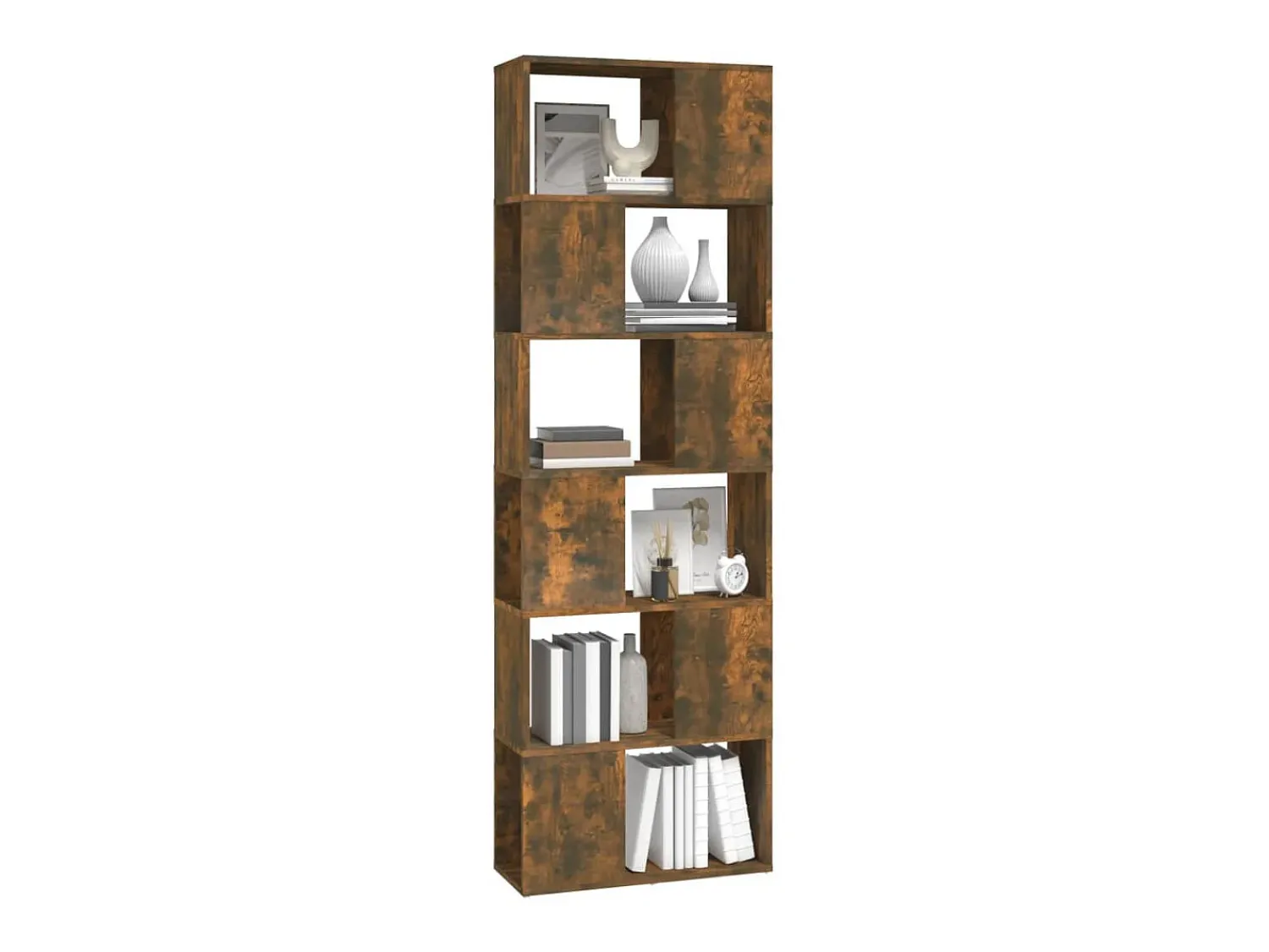 Biblioteca| Estante/divisória 60x24x186 cm carvalho fumado PT848037 Castanho