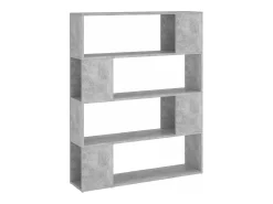Biblioteca* Estante/divisória 100x24x124 cm cimento PT478603 Cinzento