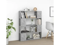 Biblioteca* Estante/divisória 100x24x124 cm cimento PT478603 Cinzento