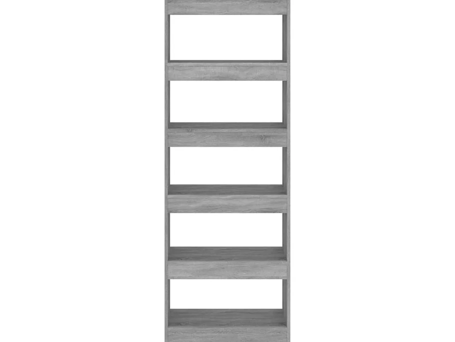 Biblioteca| Estante/divisória 60x30x166 cm contraplacado cimento PT159863 Cinzento