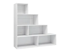 Biblioteca| Estante/divisória 155x24x160 cm contraplacado brilhante PT511749 Branco