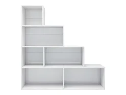 Biblioteca| Estante/divisória 155x24x160 cm contraplacado brilhante PT511749 Branco