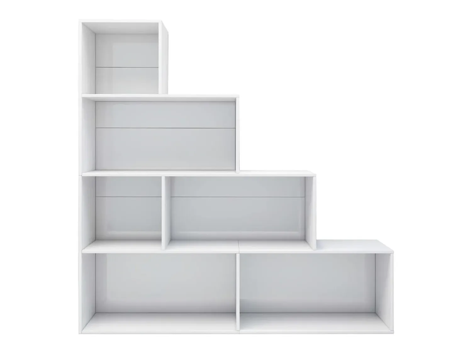 Biblioteca| Estante/divisória 155x24x160 cm contraplacado brilhante PT511749 Branco