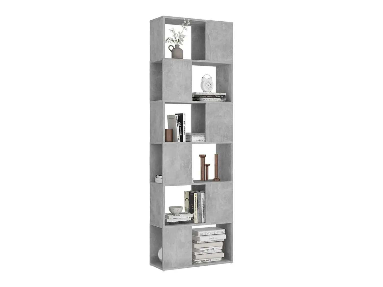 Clearance vidaxl Estante/divisória 60x24x186 cm contraplacado -cimento Cinzento