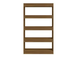 Biblioteca| Estante/divisória 80x30x135 cm contraplacado carvalho PT514968 Castanho