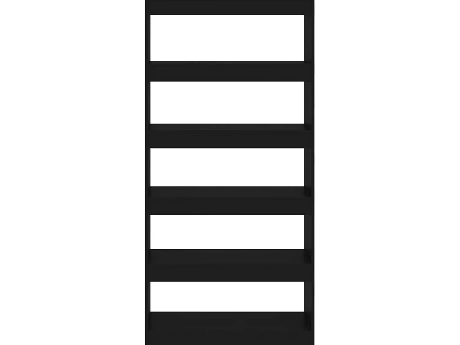 Biblioteca* Estante/divisória 80x30x166 cm contraplacado PT806224 Preto