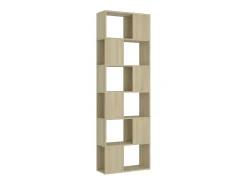vidaxl Estante/divisória 60x24x186 cm contraplacado carvalho sonoma Castanho