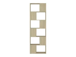 vidaxl Estante/divisória 60x24x186 cm contraplacado carvalho sonoma Castanho