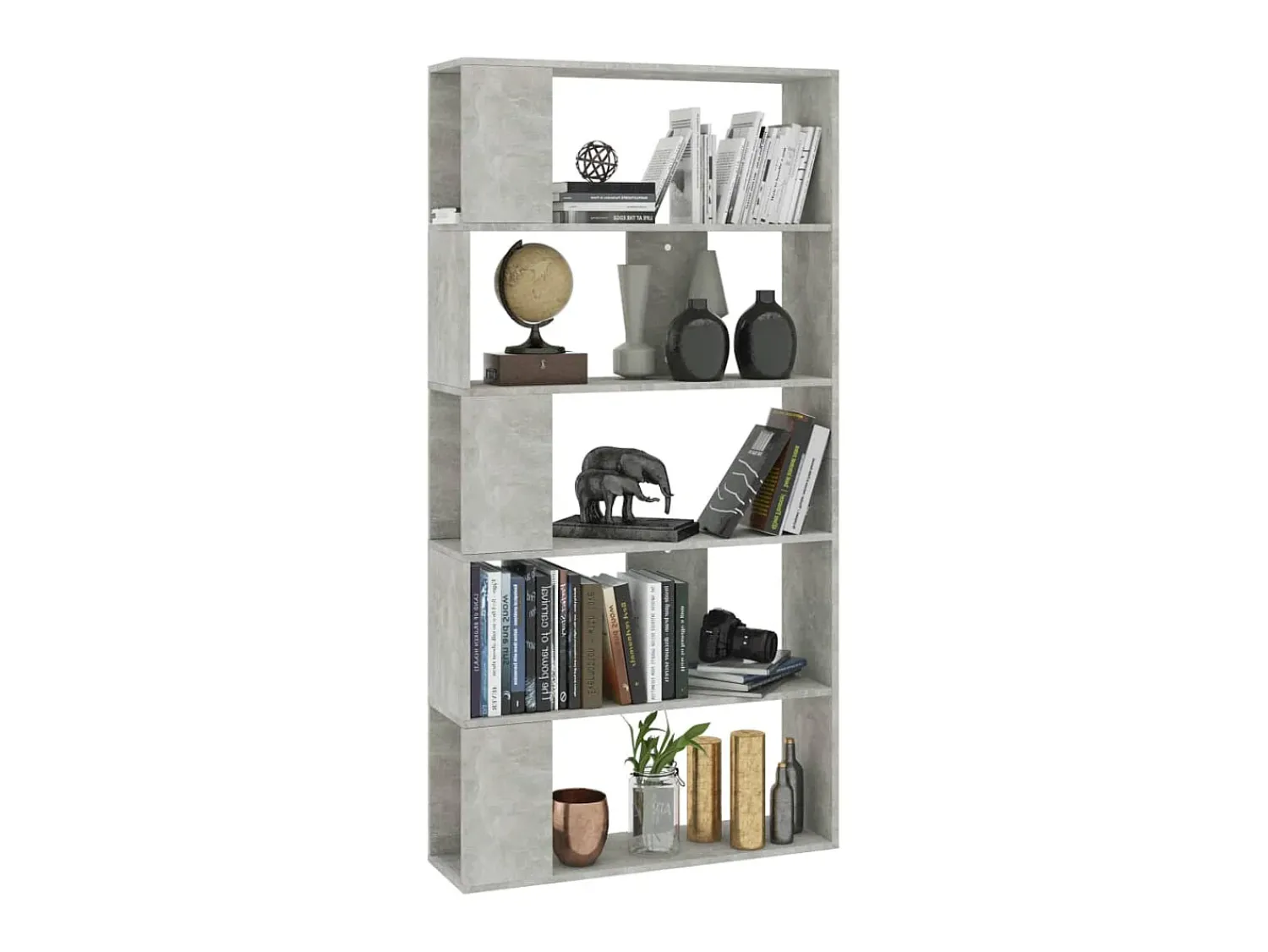 Clearance Estante/divisória 80x24x159 cm contraplacado cimento PT931543 Cinzento