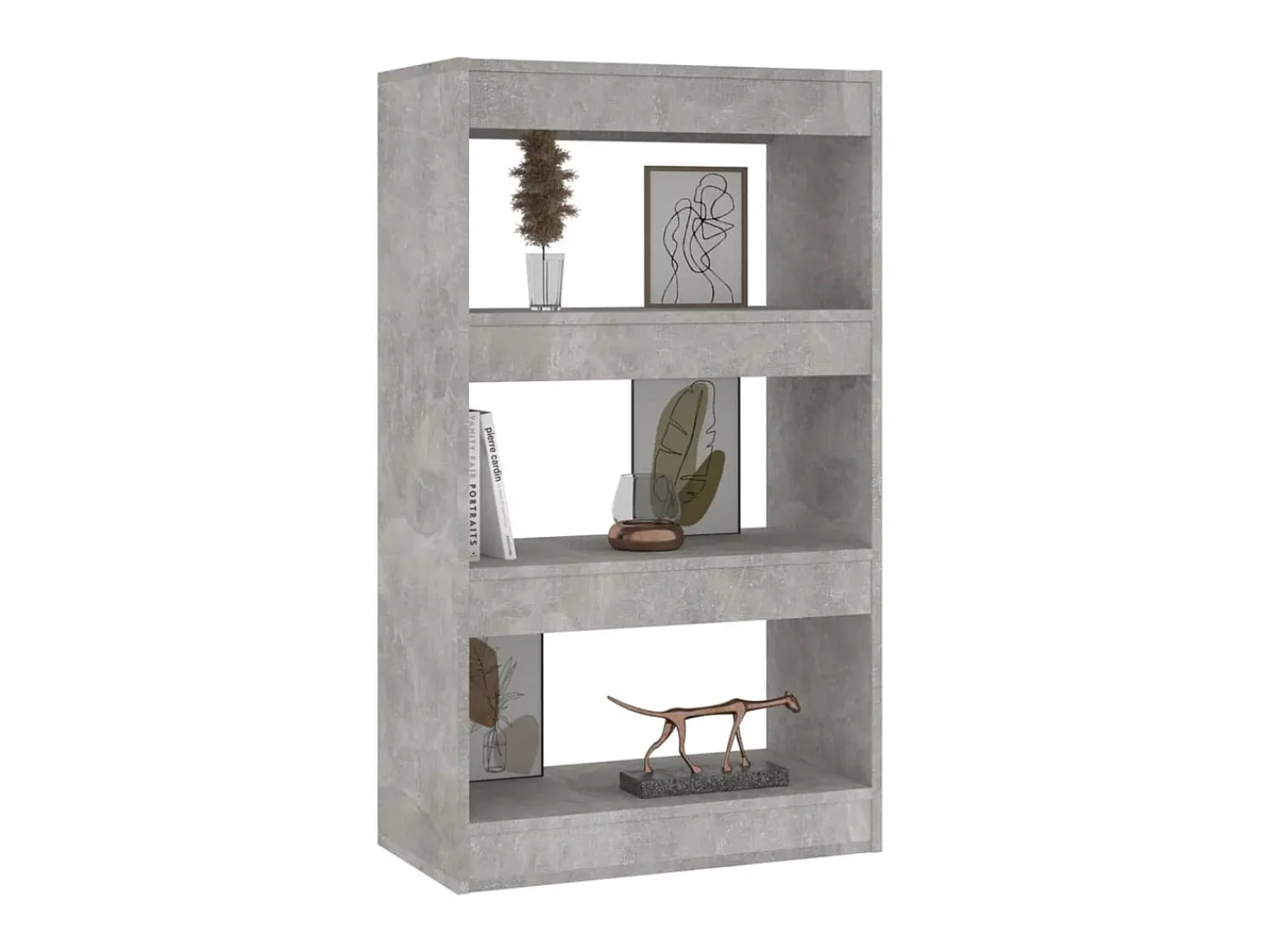 Discount Estante/divisória 60x30x103 cm contraplacado cor cinza cimento PT278532 Cinzento