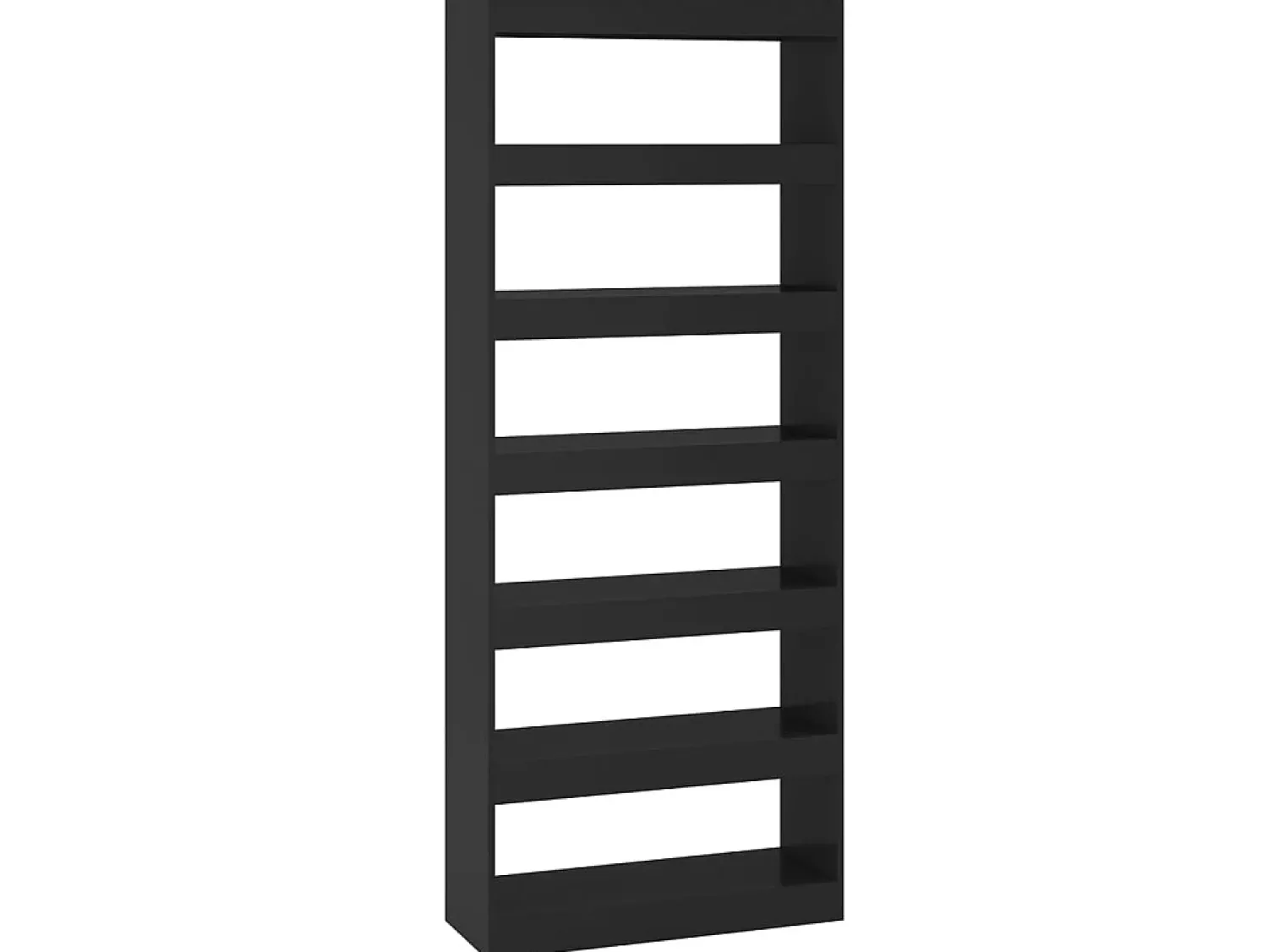 Biblioteca* Estante/divisória 80x30x198 cm contraplacado PT458874 Preto