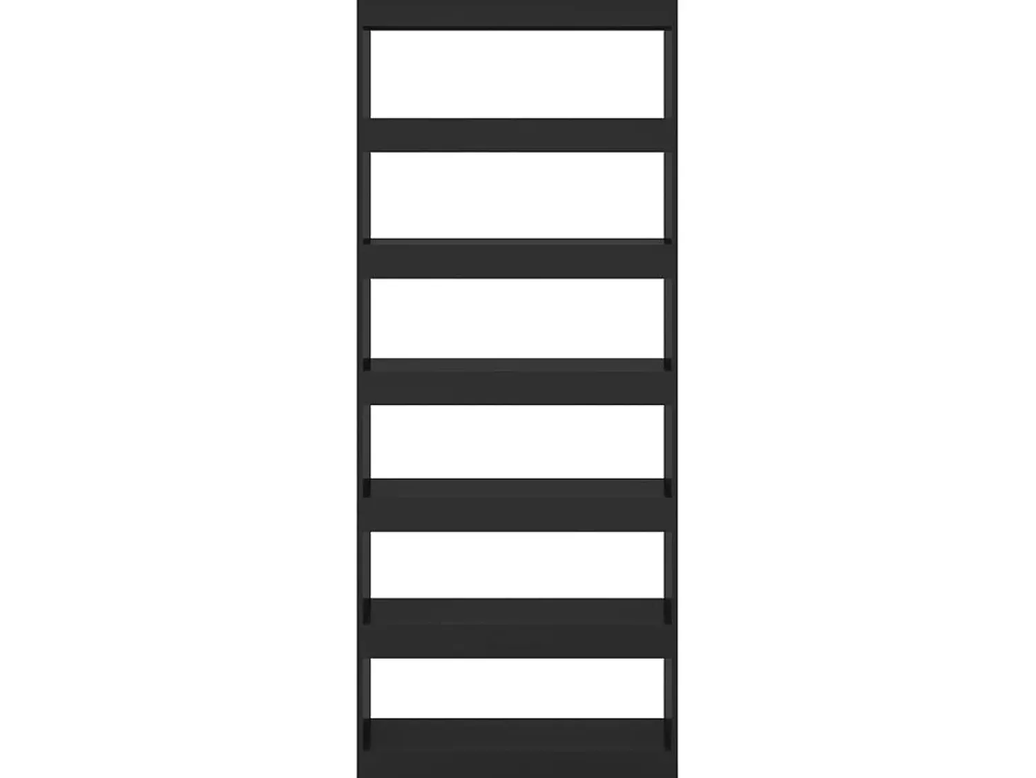 Biblioteca* Estante/divisória 80x30x198 cm contraplacado PT458874 Preto