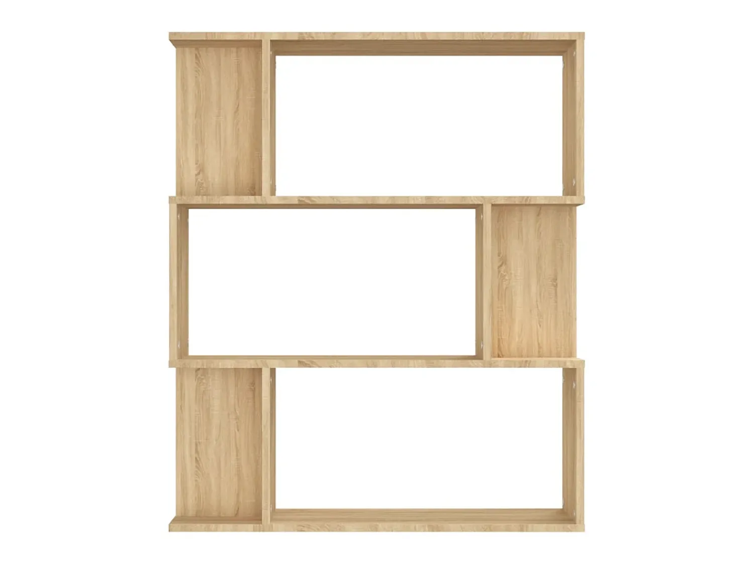 Biblioteca* Estante/divisória 80x24x96 cm contraplacado cor carvalho sonoma PT647468 Castanho