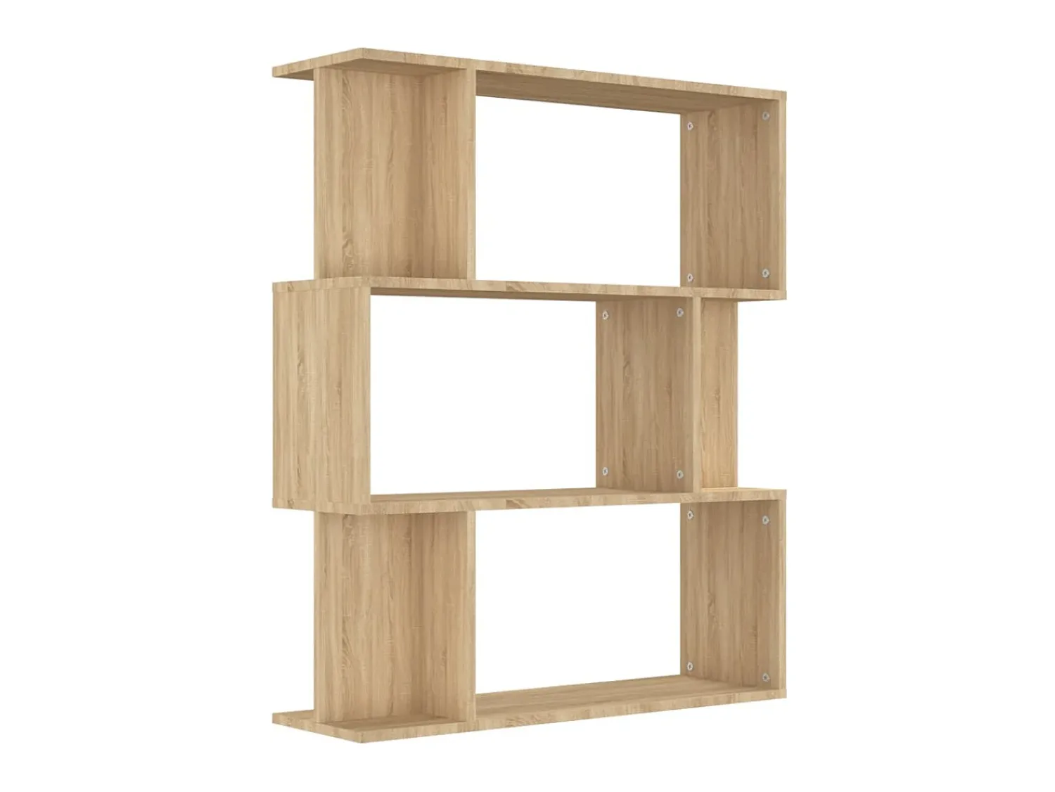 Biblioteca* Estante/divisória 80x24x96 cm contraplacado cor carvalho sonoma PT647468 Castanho