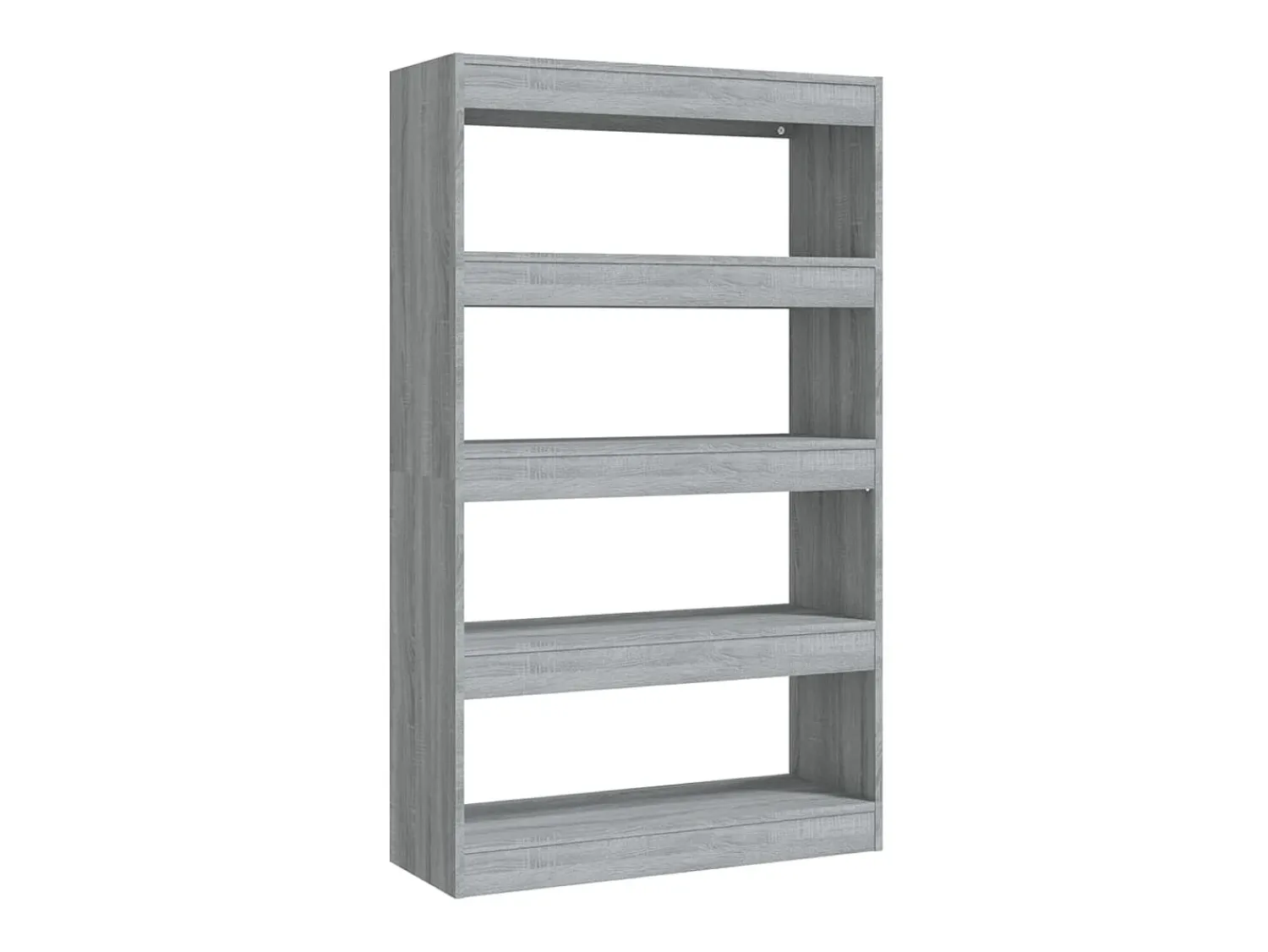 New Estante/divisória 80x30x135 cm contraplacado cor sonoma cinza PT402379 Cinzento