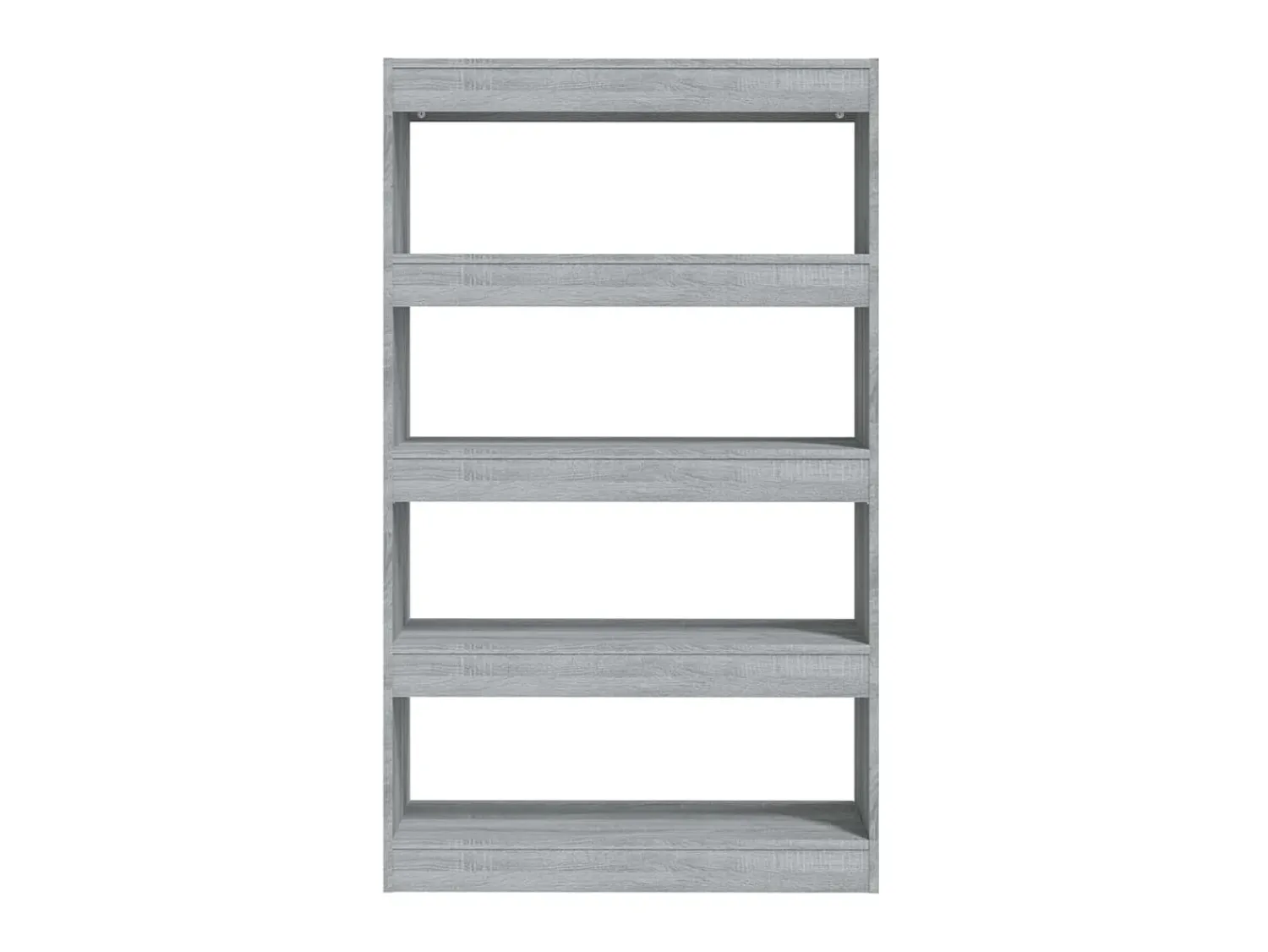 New Estante/divisória 80x30x135 cm contraplacado cor sonoma cinza PT402379 Cinzento