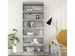Best Estante/divisória 80x30x198 cm contraplacado cimento PT332644 Cinzento