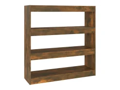 Biblioteca| Estante/divisória 100x30x103 cm cor carvalho fumado PT953487 Castanho