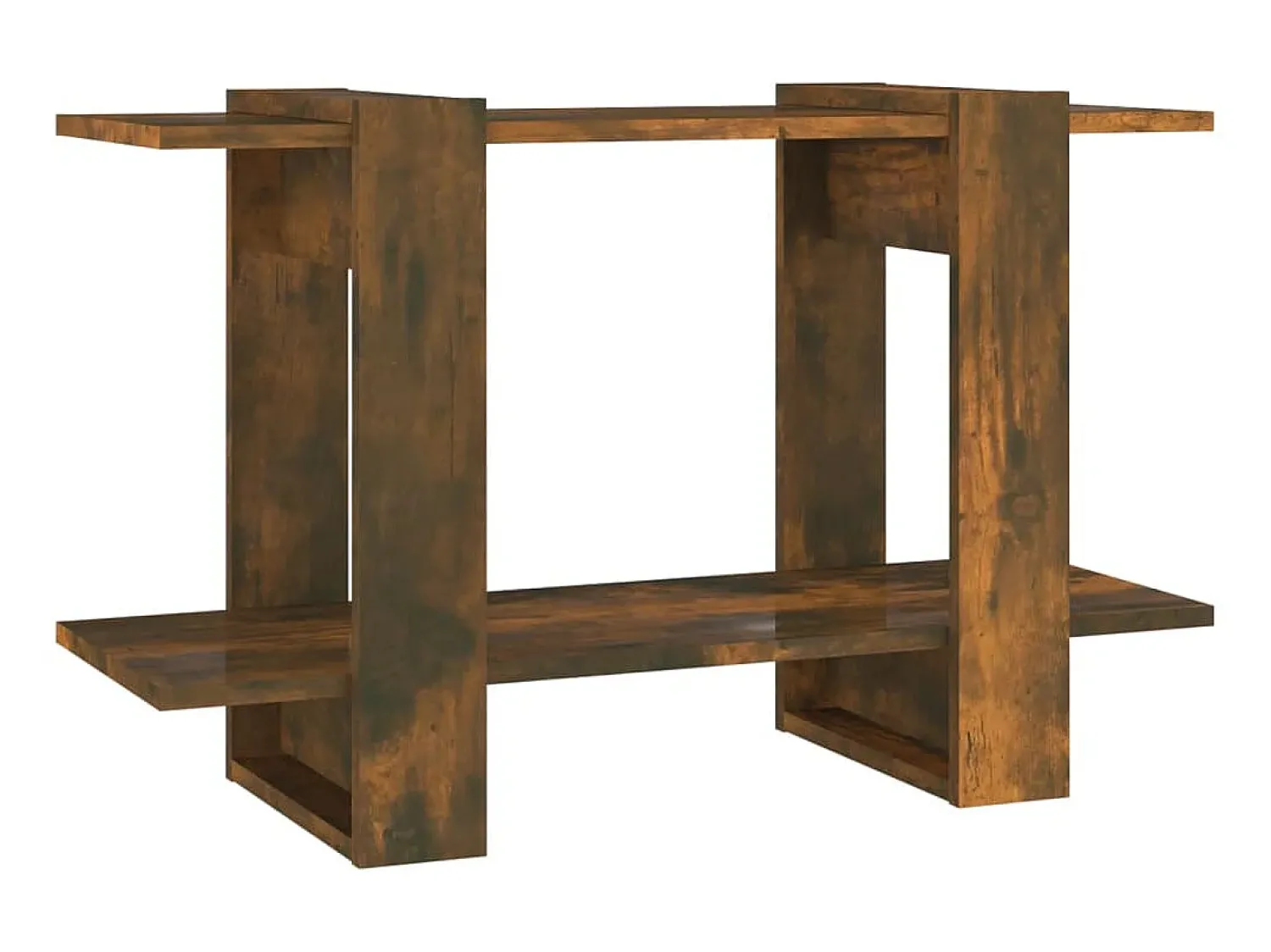 Biblioteca| Estante/divisória 80x30x51 cm cor carvalho fumado PT141297 Castanho