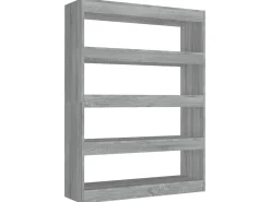 Estante/divisória 100x30x135 cm cor sonoma cinza PT659101^ Biblioteca