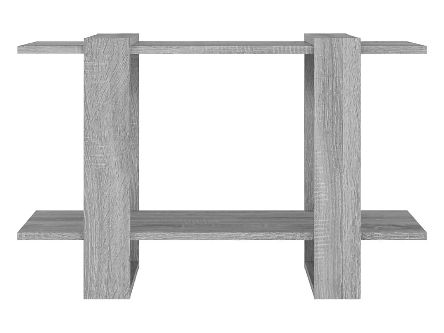 Prateleira|vidaxl Estante/divisória 80x30x51 cm cor sonoma cinza Cinzento
