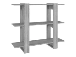 Biblioteca| Estante/divisória 100x30x87 cm cor sonoma cinza PT644432 Cinzento