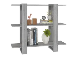 Biblioteca| Estante/divisória 100x30x87 cm cor sonoma cinza PT644432 Cinzento