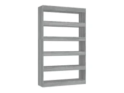Biblioteca* Estante/divisória 100x30x166 cm cor sonoma cinza PT933453 Cinzento