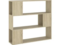 New Estante/divisória 100x24x94 cm cor carvalho sonoma PT160003 Castanho