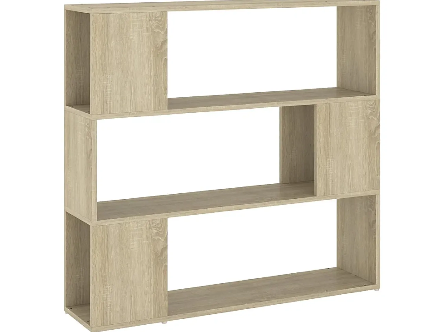 New Estante/divisória 100x24x94 cm cor carvalho sonoma PT160003 Castanho