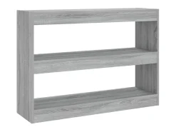 Estante/divisória 100x30x72 cm cor sonoma cinza PT247893^ Biblioteca
