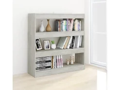 Biblioteca* Estante/divisória 100x30x103 cm cor cimento PT339124 Cinzento