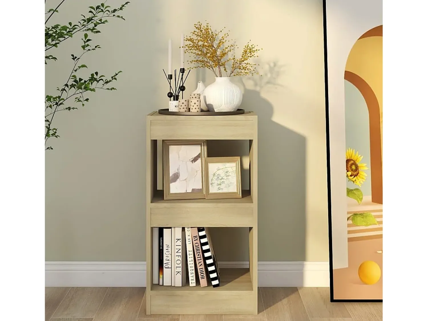 vidaxl Estante/divisória 40x30x72 cm cor carvalho sonoma^ Prateleira