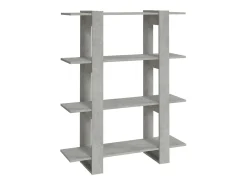 Prateleira|vidaxl Estante/divisória 100x30x123,5 cm cor cimento Cinzento