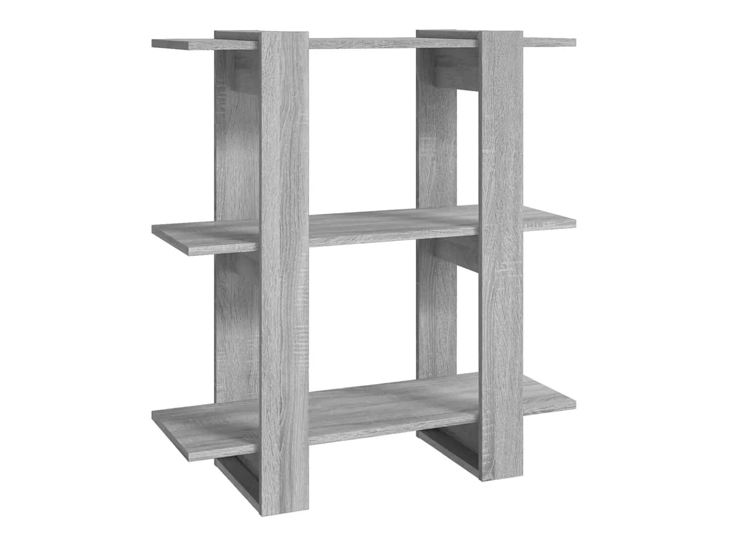 Prateleira|vidaxl Estante/divisória 80x30x87 cm cor sonoma cinza Cinzento
