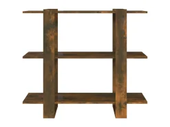 Best Estante/divisória 100x30x87 cm cor carvalho fumado PT951717 Castanho