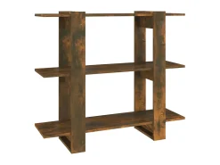 Best Estante/divisória 100x30x87 cm cor carvalho fumado PT951717 Castanho