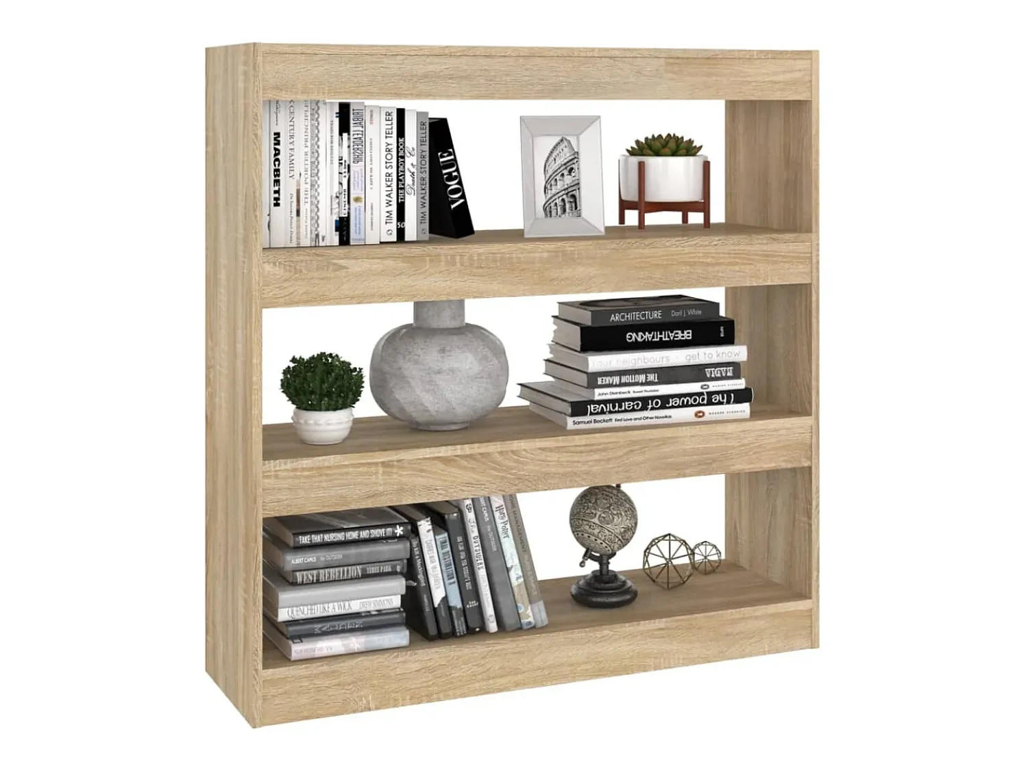 Prateleira|vidaxl Estante/divisória 100x30x103 cm cor carvalho sonoma Castanho