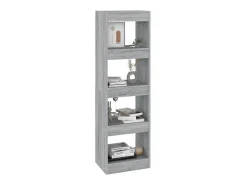 Biblioteca| Estante/divisória 40x30x135 cm cor sonoma cinza PT677806 Cinzento
