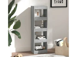 Biblioteca| Estante/divisória 40x30x135 cm cor sonoma cinza PT677806 Cinzento