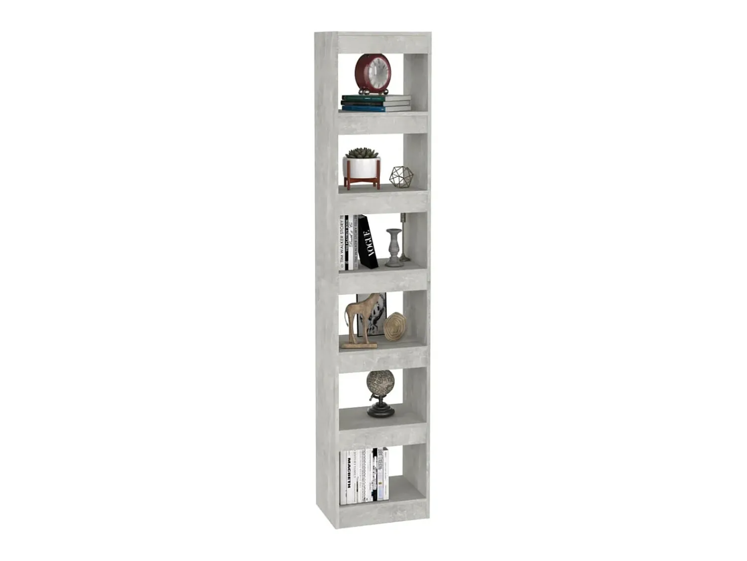 Sale Estante/divisória 40x30x198 cm cor cimento PT424970 Cinzento